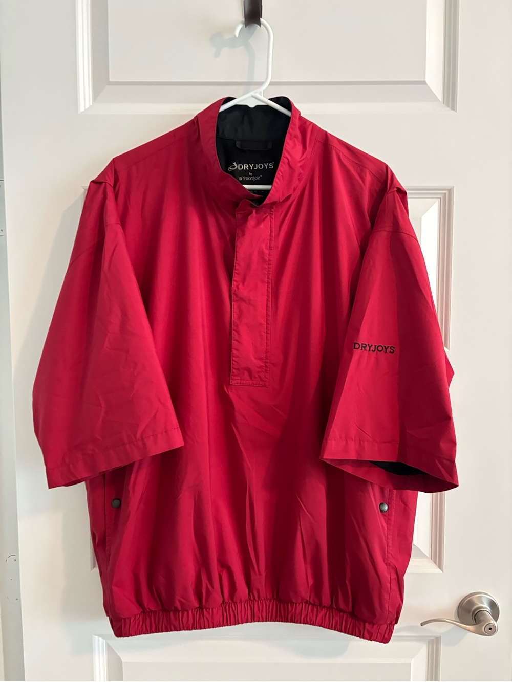 Footjoy Red Short Sleeve Golf Wind Jacket L